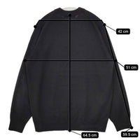 Green Label UA 31131410222 スーパーファインメリノウールクルーネックニット 定価9900円 セーター ニット ブラック メンズ グリーンレーベル【中古】5-0928T△