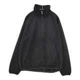 green label relaxing Morley ボア ハーフジップ プルオーバー ジャケット ブラック メンズ グリーンレーベルリラクシング【中古】5-0821T∞