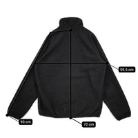 green label relaxing Morley ボア ハーフジップ プルオーバー ジャケット ブラック メンズ グリーンレーベルリラクシング【中古】5-0821T∞