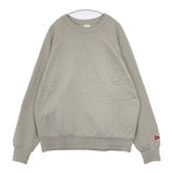 Healthknit ラグラン 裏起毛 トレーナー サイズL スウェット グレー メンズ ヘルスニット【中古】5-0928T△