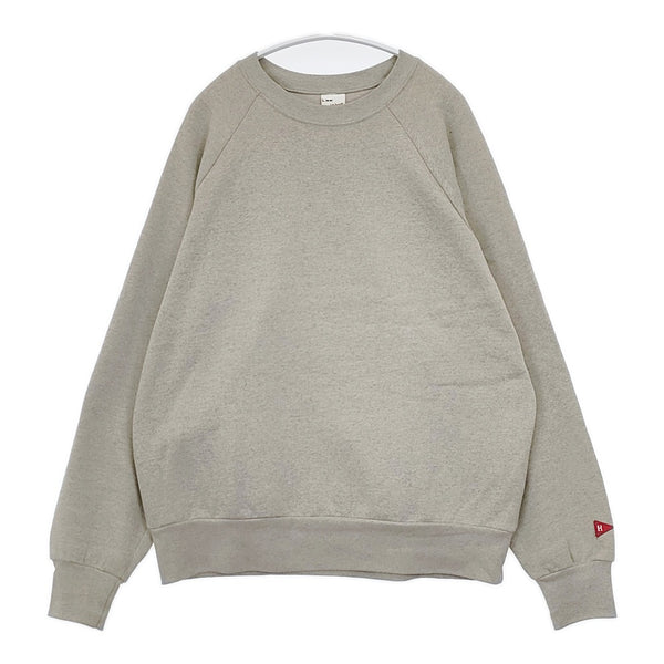 Healthknit ラグラン 裏起毛 トレーナー サイズL スウェット グレー メンズ ヘルスニット【中古】5-0928T△