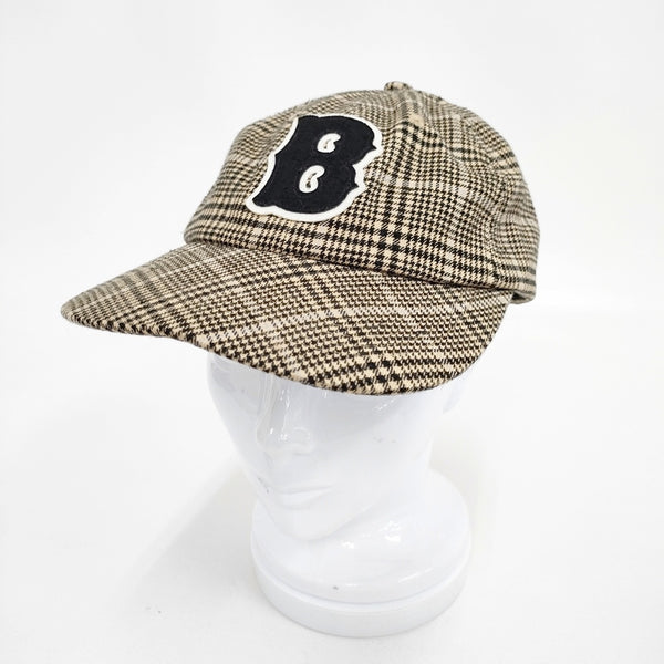 BOTT ボット レーヨンコットンキャップ シルク混 帽子 キャップ ベージュ ブラック メンズ【中古】5-0901G◎