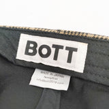 BOTT ボット レーヨンコットンキャップ シルク混 帽子 キャップ ベージュ ブラック メンズ【中古】5-0901G◎