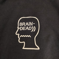 BRAIN DEAD 刺繍ロゴ プルオーバー スウェット トレーナー サイズM パーカー ブラック メンズ ブレインデッド【中古】5-0928T△