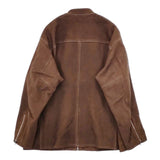 Graphpaper Goat Suede Single Riders Jacket 定価132000円 レザージャケット 革 GU233-30045 ライダースジャケット 23AW ブラウン メンズ グラフペーパー【中古】5-1101T∞