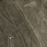 Graphpaper Goat Suede Single Riders Jacket 定価132000円 レザージャケット 革 GU233-30045 ライダースジャケット 23AW ブラウン メンズ グラフペーパー【中古】5-1101T∞