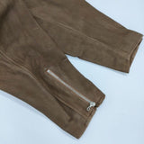 Graphpaper Goat Suede Single Riders Jacket 定価132000円 レザージャケット 革 GU233-30045 ライダースジャケット 23AW ブラウン メンズ グラフペーパー【中古】5-1101T∞