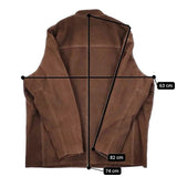 Graphpaper Goat Suede Single Riders Jacket 定価132000円 レザージャケット 革 GU233-30045 ライダースジャケット 23AW ブラウン メンズ グラフペーパー【中古】5-1101T∞