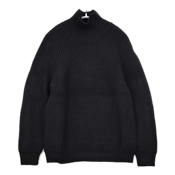 BATONER シグネチャー タートルネック セーター 定価26400円 BN-23FM-031 ウール セーター ニット 23AW ブラック メンズ バトナー【中古】5-1101T∞