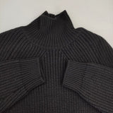 BATONER シグネチャー タートルネック セーター 定価26400円 BN-23FM-031 ウール セーター ニット 23AW ブラック メンズ バトナー【中古】5-1101T∞