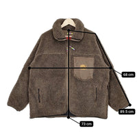 is-ness THM FLEECE JACKET Y (dot) BY NORDISK フリースジャケット YM41212 ボア ワイドット ジャケット ブラウン メンズ イズネス【中古】5-1012A◆