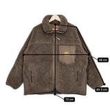 is-ness THM FLEECE JACKET Y (dot) BY NORDISK フリースジャケット YM41212 ボア ワイドット ジャケット ブラウン メンズ イズネス【中古】5-1012A◆