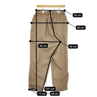S.F.C Stripes For Creative WIDE TAPERED EASY PANTS M パンツ ベージュ メンズ エスエフシー ストライプスフォークリエイティブ【中古】5-0408T♪
