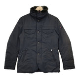 PEUTEREY ラビットファーカラー 47253100 ダウンジャケット ネイビー メンズ ピューテリー【中古】5-1020A◆