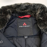 PEUTEREY ラビットファーカラー 47253100 ダウンジャケット ネイビー メンズ ピューテリー【中古】5-1020A◆