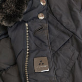 PEUTEREY ラビットファーカラー 47253100 ダウンジャケット ネイビー メンズ ピューテリー【中古】5-1020A◆