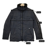 PEUTEREY ラビットファーカラー 47253100 ダウンジャケット ネイビー メンズ ピューテリー【中古】5-1020A◆