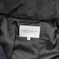 a day in the life メランジ カルゼ 中綿 ミドルブルゾン サイズM UNITED ARROWS ユナイテッドアローズ ダウンジャケット ネイビー メンズ アデイインザライフ【中古】5-1012A◆
