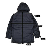 a day in the life メランジ カルゼ 中綿 ミドルブルゾン サイズM UNITED ARROWS ユナイテッドアローズ ダウンジャケット ネイビー メンズ アデイインザライフ【中古】5-1012A◆