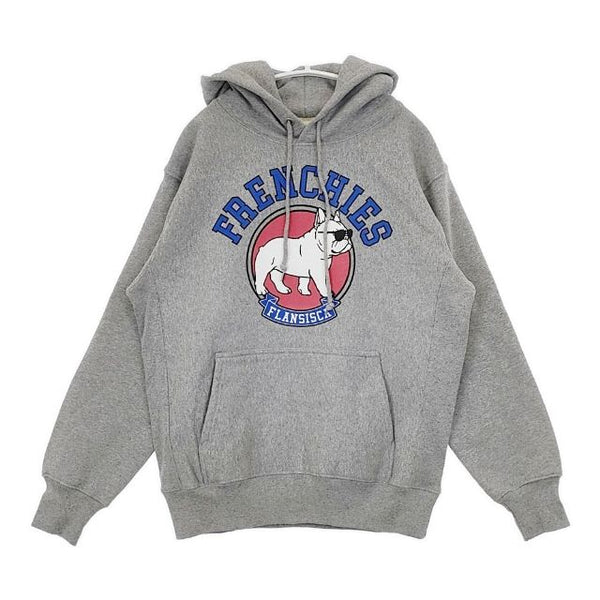 fLAnsisCA プリントスウェットフーディー 定価10450円 ユニセックス 裏起毛 パーカー 23AW グレー レディース フランシスカ【中古】5-1101T∞