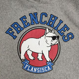 fLAnsisCA プリントスウェットフーディー 定価10450円 ユニセックス 裏起毛 パーカー 23AW グレー レディース フランシスカ【中古】5-1101T∞