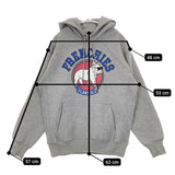 fLAnsisCA プリントスウェットフーディー 定価10450円 ユニセックス 裏起毛 パーカー 23AW グレー レディース フランシスカ【中古】5-1101T∞