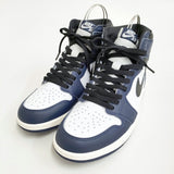 NIKE 新品 AIR JORDAN 1 RETRO HIGH OG MIDNIGHT NAVY 27.5cm DZ5485-401 スニーカー 24AW ネイビー ホワイト メンズ ナイキ【中古】5-0401G♪