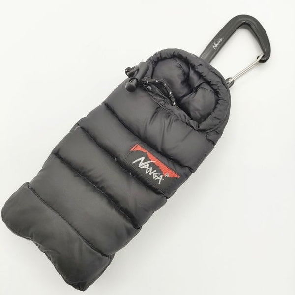 NANGA MINI SLEEPING BAG PHONE CASE スマホケース ポーチ ブラック メンズ ナンガ【中古】5-0813G∞
