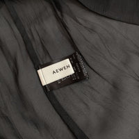 AEWEN MATOPH シアーブラウス 定価18700円 8721-263-0036 ブラウス シャツ チャコールグレー レディース イウエンマトフ【中古】5-0821M∞