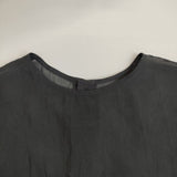 AEWEN MATOPH シアーブラウス 定価18700円 8721-263-0036 ブラウス シャツ チャコールグレー レディース イウエンマトフ【中古】5-0821M∞