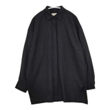 UNITED ARROWS ビッグシャツ ブラウス 1521-144-4554 ウール混 長袖シャツ ブラック レディース ユナイテッドアローズ【中古】5-0917T∞