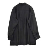 UNITED ARROWS ビッグシャツ ブラウス 1521-144-4554 ウール混 長袖シャツ ブラック レディース ユナイテッドアローズ【中古】5-0917T∞