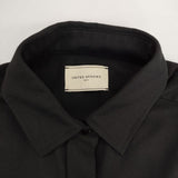 UNITED ARROWS ビッグシャツ ブラウス 1521-144-4554 ウール混 長袖シャツ ブラック レディース ユナイテッドアローズ【中古】5-0917T∞
