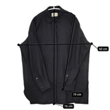 UNITED ARROWS ビッグシャツ ブラウス 1521-144-4554 ウール混 長袖シャツ ブラック レディース ユナイテッドアローズ【中古】5-0917T∞