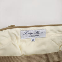 Fumiya Hirano THE TROUSERS フミヤヒラノザトラウザーズ REGENT HARRISONS 23AWP0121 サイズ34 パンツ ベージュ メンズ【中古】5-0422M♪