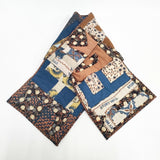 STORY mfg ストーリーエムエフジー Puffer Scarf Star Scraps Ptchwork インド製 コットン マフラー ブラウン メンズ【中古】5-1125T◎