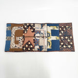STORY mfg ストーリーエムエフジー Puffer Scarf Star Scraps Ptchwork インド製 コットン マフラー ブラウン メンズ【中古】5-1125T◎