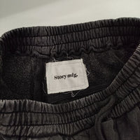 STORY mfg. ストーリーエムエフジー インド製 スウェットパンツ Geo Joggers オーガニックコットン 裏毛 パンツ 24SS チャコールグレー メンズ【中古】5-0821T∞