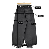 STORY mfg. ストーリーエムエフジー インド製 スウェットパンツ Geo Joggers オーガニックコットン 裏毛 パンツ 24SS チャコールグレー メンズ【中古】5-0821T∞