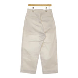 nuterm Harry Work Trousers 30 定価39600円 002PT-024W バギートラウザー コットンチノ パンツ アイボリー メンズ ニューターム【中古】5-0422M♪