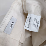nuterm Harry Work Trousers 30 定価39600円 002PT-024W バギートラウザー コットンチノ パンツ アイボリー メンズ ニューターム【中古】5-0422M♪
