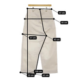 nuterm Harry Work Trousers 30 定価39600円 002PT-024W バギートラウザー コットンチノ パンツ アイボリー メンズ ニューターム【中古】5-0422M♪