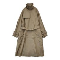 blurhms 新品 Gabardine Double Belt Trench Coat 定価132000円 BHS21F001 トレンチコート ベージュ メンズ ブラームス【中古】5-0821T∞