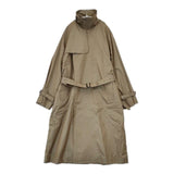 blurhms 新品 Gabardine Double Belt Trench Coat 定価132000円 BHS21F001 トレンチコート ベージュ メンズ ブラームス【中古】5-0821T∞