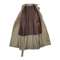 blurhms 新品 Gabardine Double Belt Trench Coat 定価132000円 BHS21F001 トレンチコート ベージュ メンズ ブラームス【中古】5-0821T∞