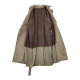 blurhms 新品 Gabardine Double Belt Trench Coat 定価132000円 BHS21F001 トレンチコート ベージュ メンズ ブラームス【中古】5-0821T∞