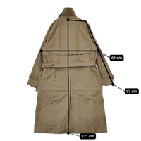 blurhms 新品 Gabardine Double Belt Trench Coat 定価132000円 BHS21F001 トレンチコート ベージュ メンズ ブラームス【中古】5-0821T∞