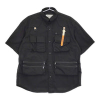 MOUNTAIN RESEARCH Phishing Shirt フィッシングシャツ MTR-3452 定価49500円 サイズL 2WAY ブラック メンズ マウンテンリサーチ【中古】5-0511M♪