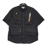 MOUNTAIN RESEARCH Phishing Shirt フィッシングシャツ MTR-3452 定価49500円 サイズL 2WAY ブラック メンズ マウンテンリサーチ【中古】5-0511M♪