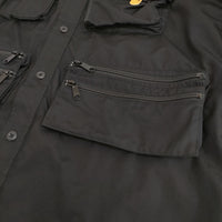 MOUNTAIN RESEARCH Phishing Shirt フィッシングシャツ MTR-3452 定価49500円 サイズL 2WAY ブラック メンズ マウンテンリサーチ【中古】5-0511M♪